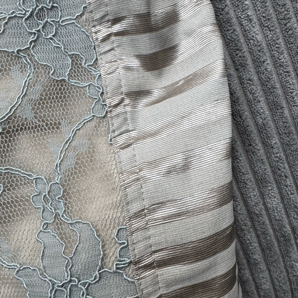 Casadie Y2K vintage corset lace top blue cream Pink - Picture 11 of 14